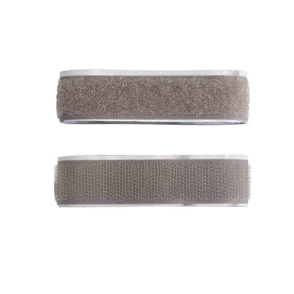Klettband selbstklebend 60 cm grau