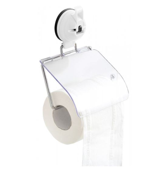 Toilettenpapierhalter anthrazit mit Saugnapf